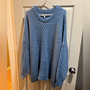 NWOT LC Lauren Conrad Sparkle Blue Sweater 3x
